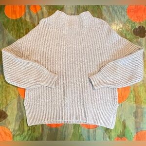 Rachel Zoe Mock Turtleneck Ribbed Knit Sweater  Womens XS Cotton Acrylic Poly Sp